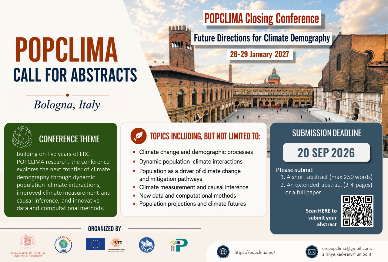 POPCLIMA: Call for Abstracts